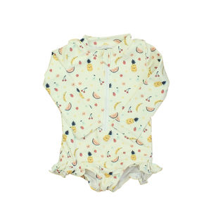 Bird & Bean Girls Ivory | Fruit 1-piece Swimsuit size: 3-6 Months